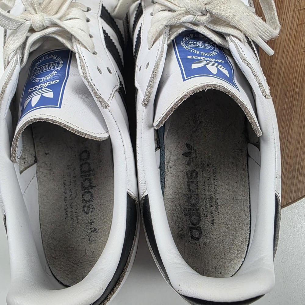 Adidas Samba OG Shoes Mens Size 9 White Black Leather Gum Soccer Sneakers B75806 - Picture 14 of 16